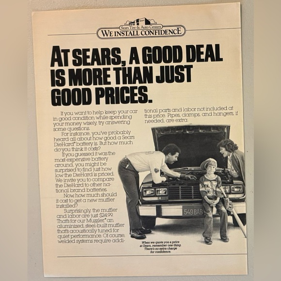 Sears Automotive 1982 Advertisement (Life Magazine) - Picture 1 of 1